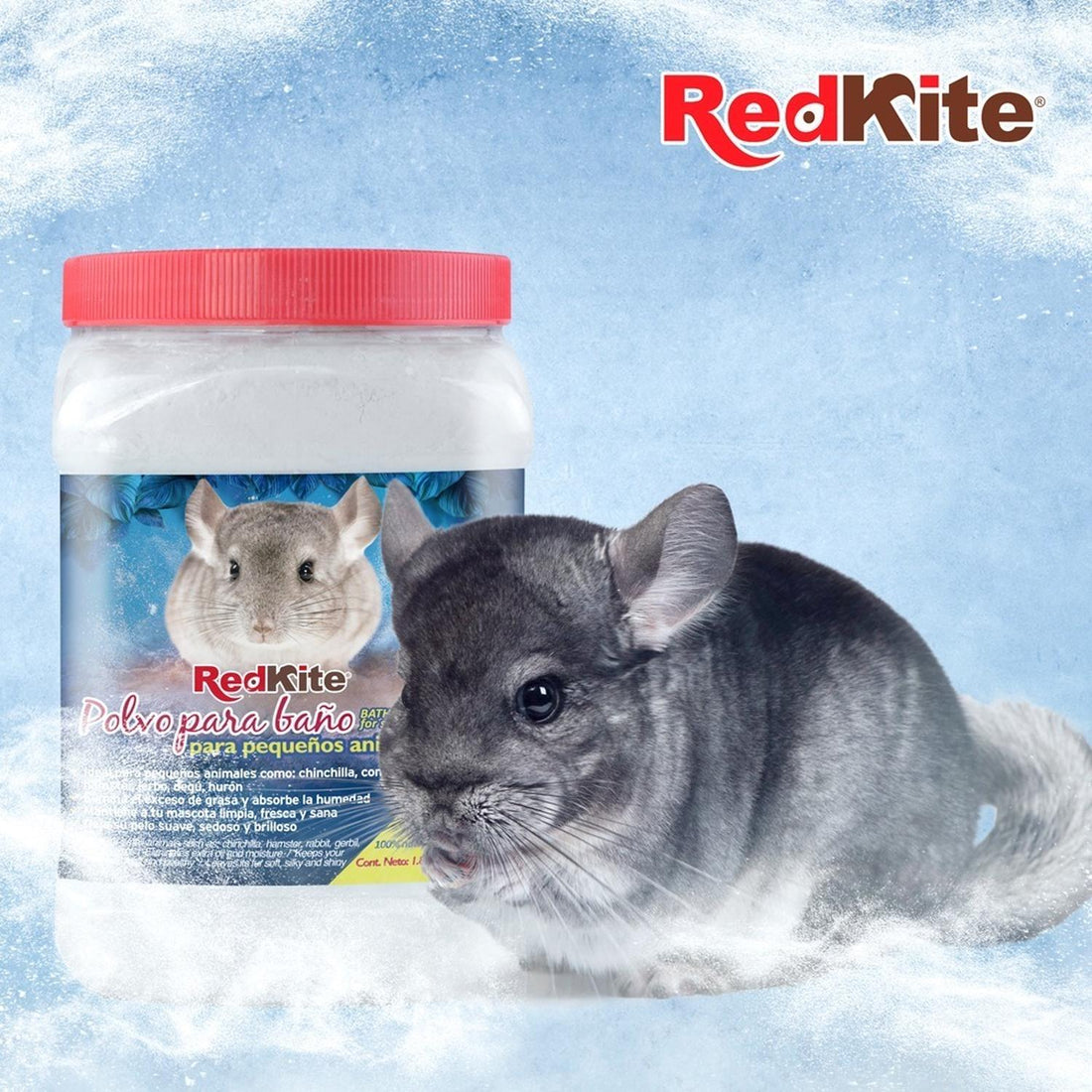 Arena O Polvo Para Baño De Chinchillas De 1.8kg Redkite de Red Kite | G.Valkyria - imagen 1