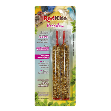 Barritas proteicas con larvas de mosca canario jilguero 2pz de Red Kite | G.Valkyria - imagen 1