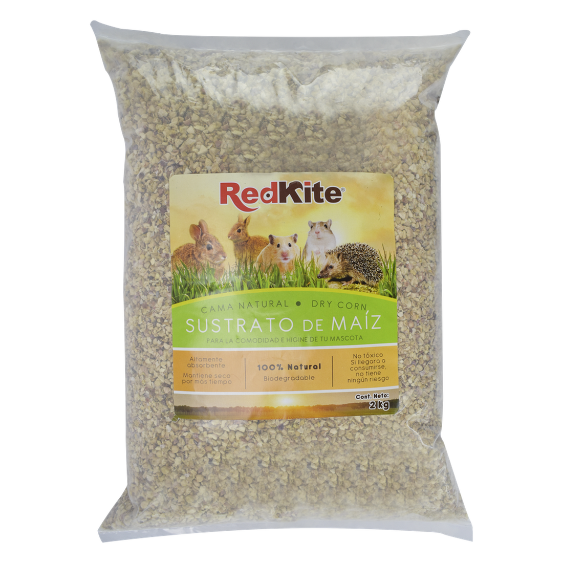 Fancy Pets Sustrato de maíz erizo conejo jerbo hamster 2kg de Red Kite | G.Valkyria - imagen 1