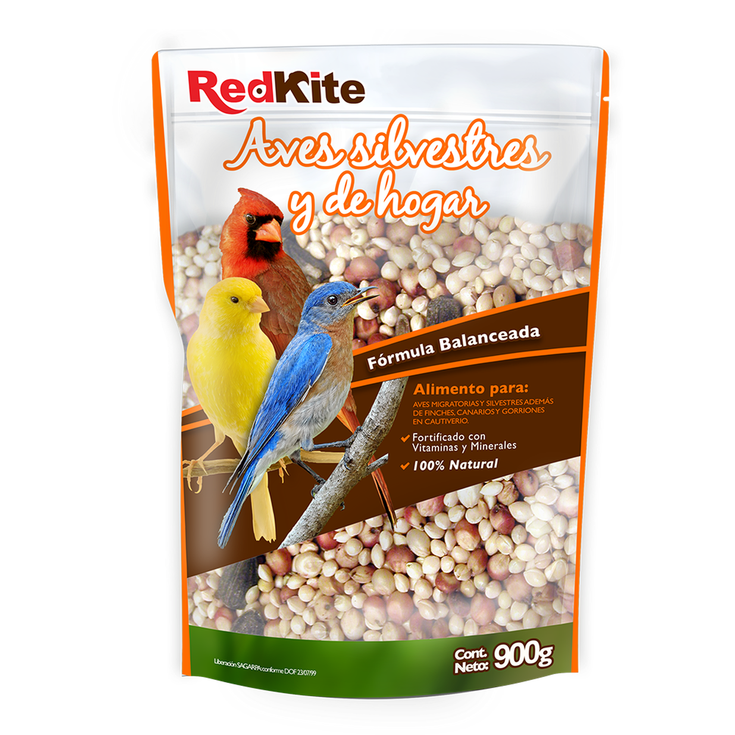 Redkite alimento balanceado finches, gorriones canarios 900g de Red Kite | G.Valkyria - imagen 1