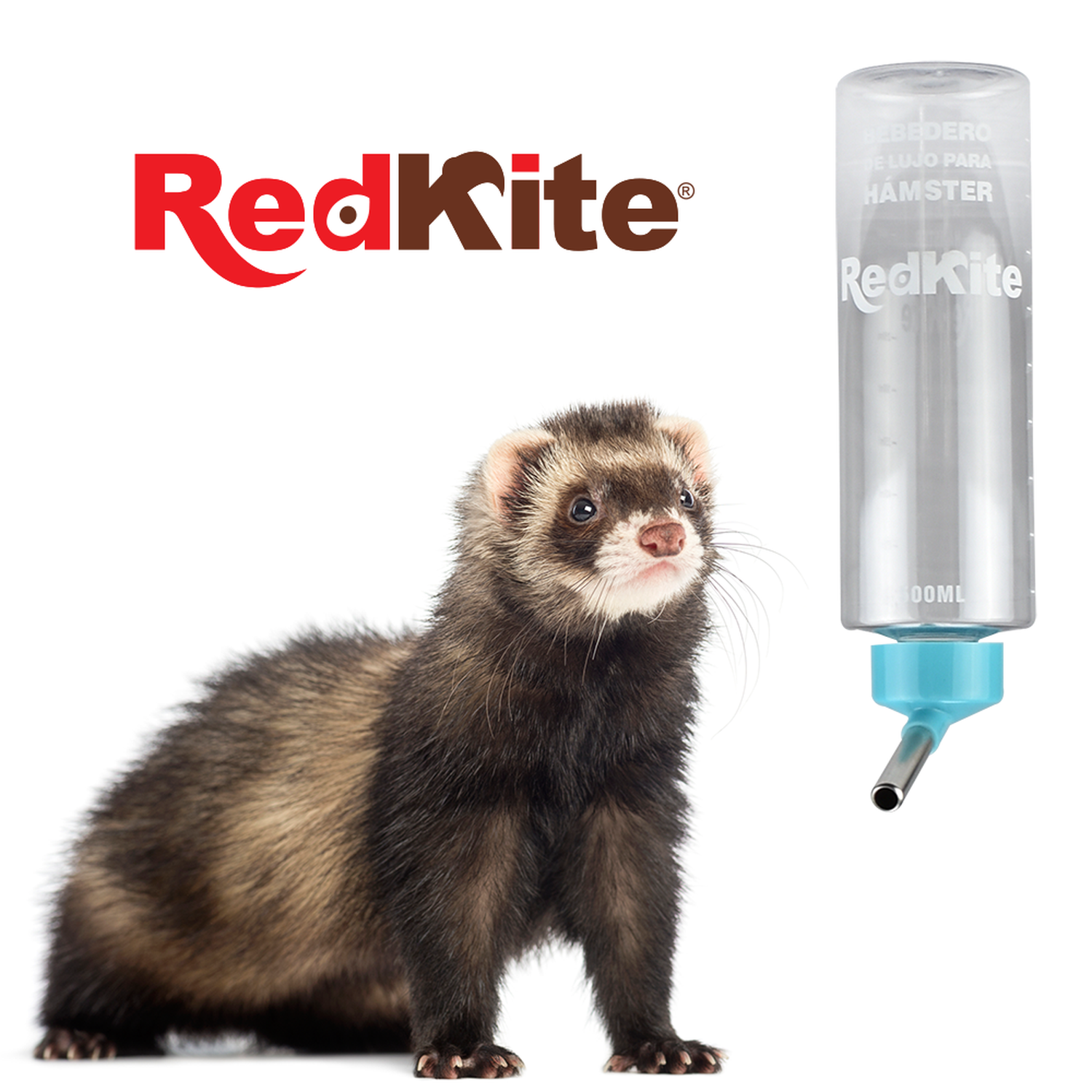 Redkite bebedero antigoteo para cuyo conejo hamster 500 ml de Red Kite | G.Valkyria - imagen 4