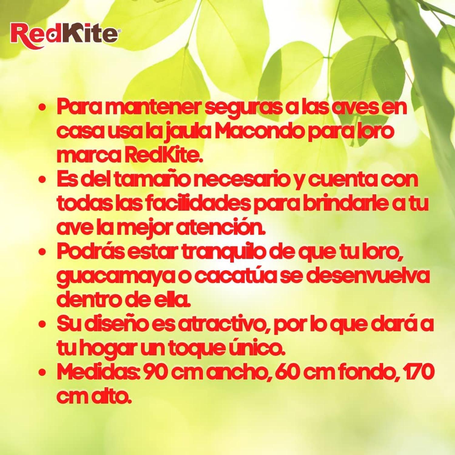 Redkite Jaula Grande Para Guacamaya Macondo Ii de Red Kite | G.Valkyria - imagen 10