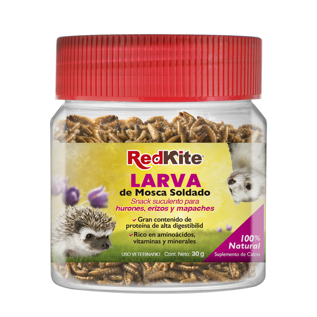 Redkite larva de mosca soldado para huron erizo mapache 30g de Red Kite | G.Valkyria - imagen 1