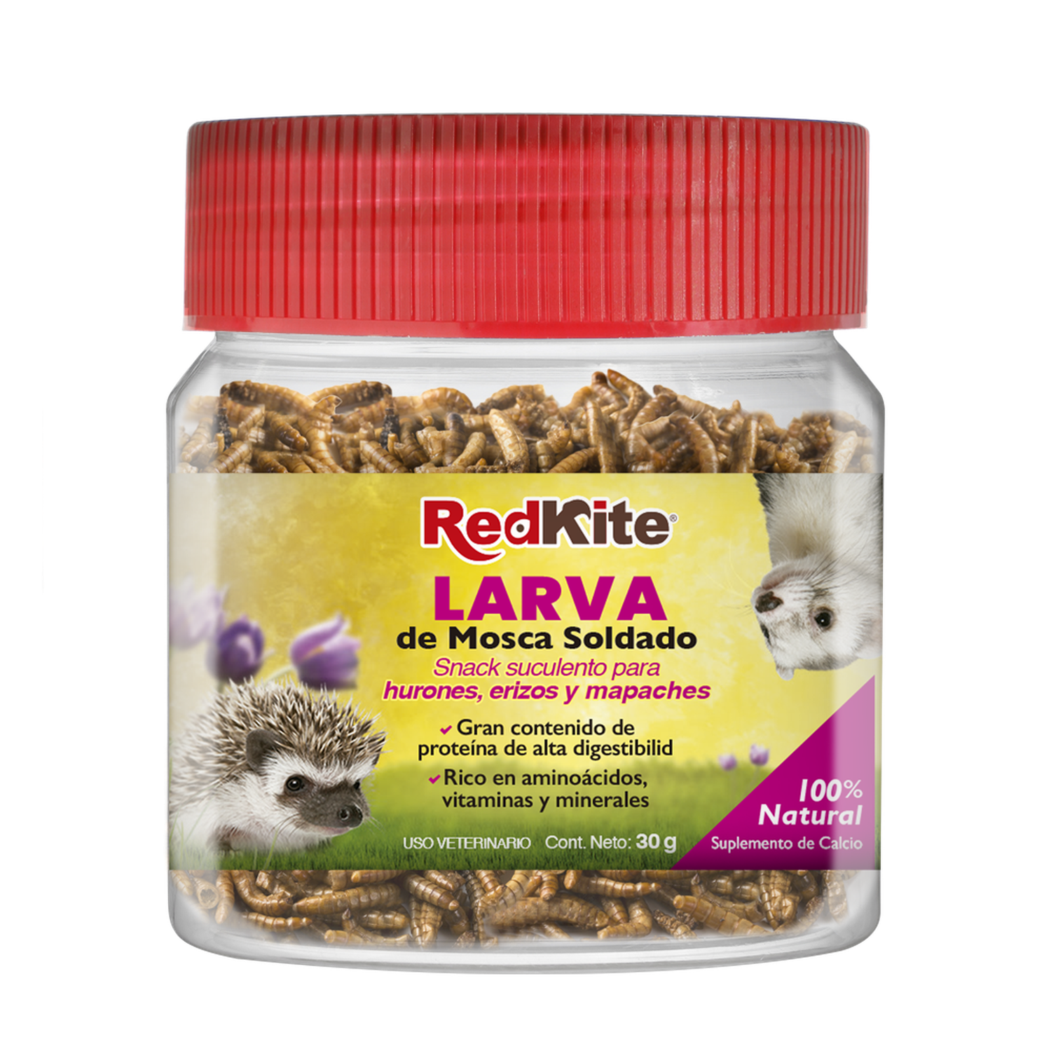 Redkite larva de mosca soldado para huron erizo mapache 30g de Red Kite | G.Valkyria - imagen 1