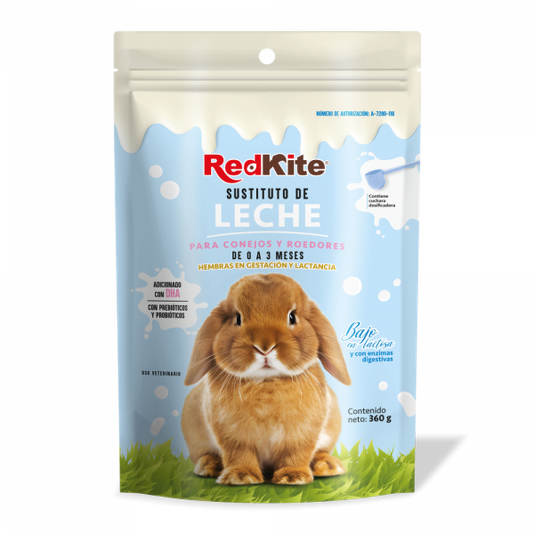 Red Kite sustituto de leche para roedores y conejos 360 grs | G.Valkyria - imagen 1