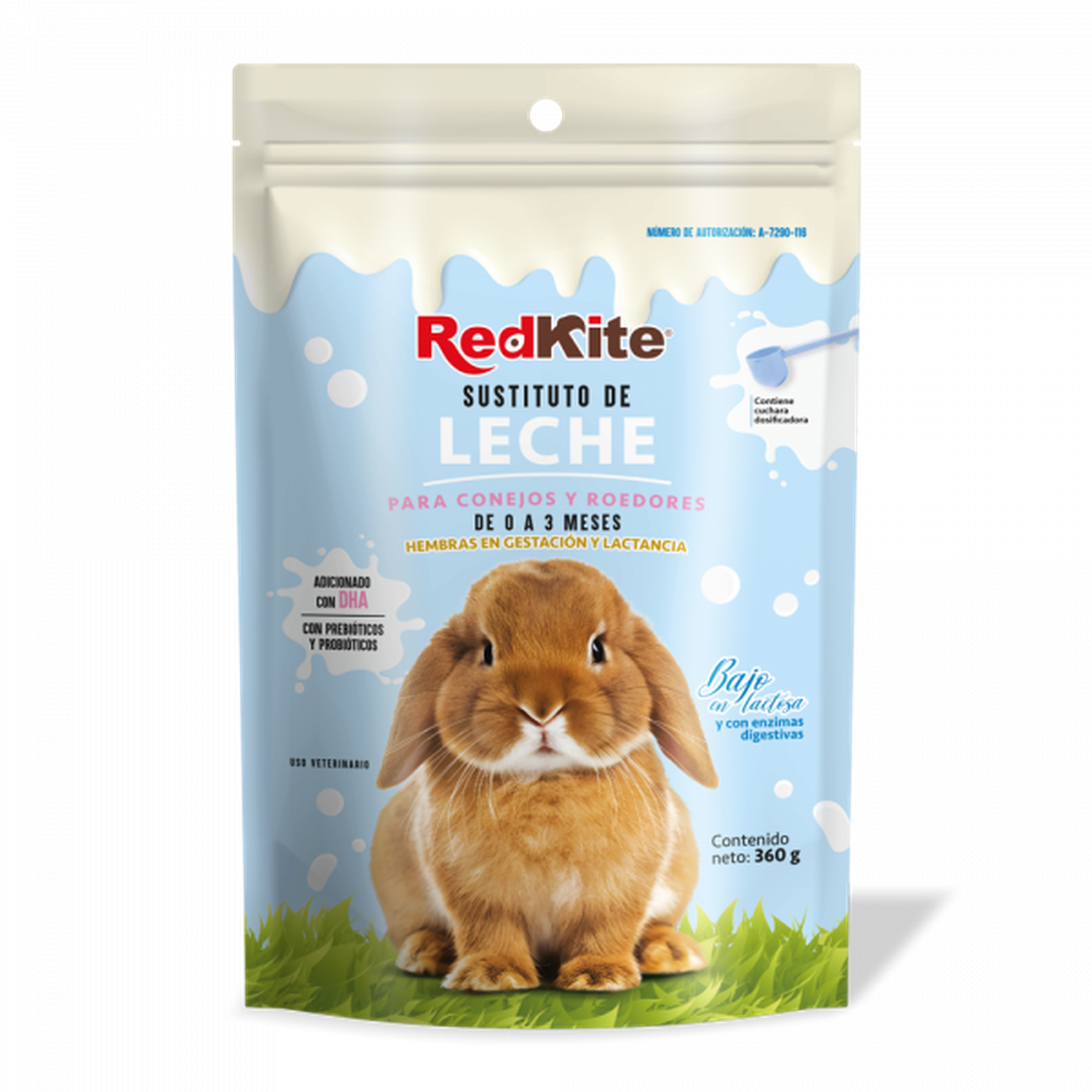 Red Kite sustituto de leche para roedores y conejos 360 grs | G.Valkyria - imagen 1
