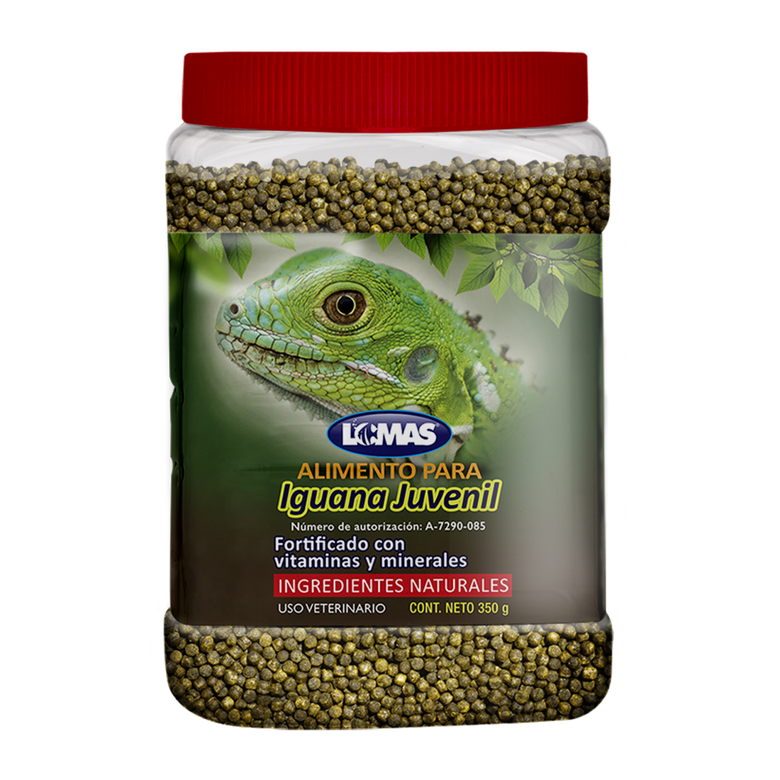 Alimento balanceado Lomas Para Iguana Juvenil 350 grs de Reptilia | G.Valkyria - imagen 1