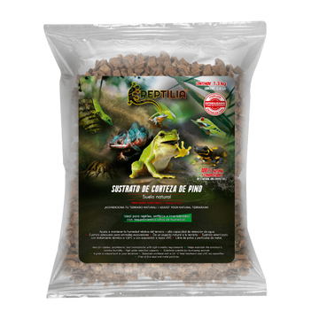 Reptilia Sustrato Corteza De Pino 1.3 Kg reptiles y anfibios | G.Valkyria - imagen 1