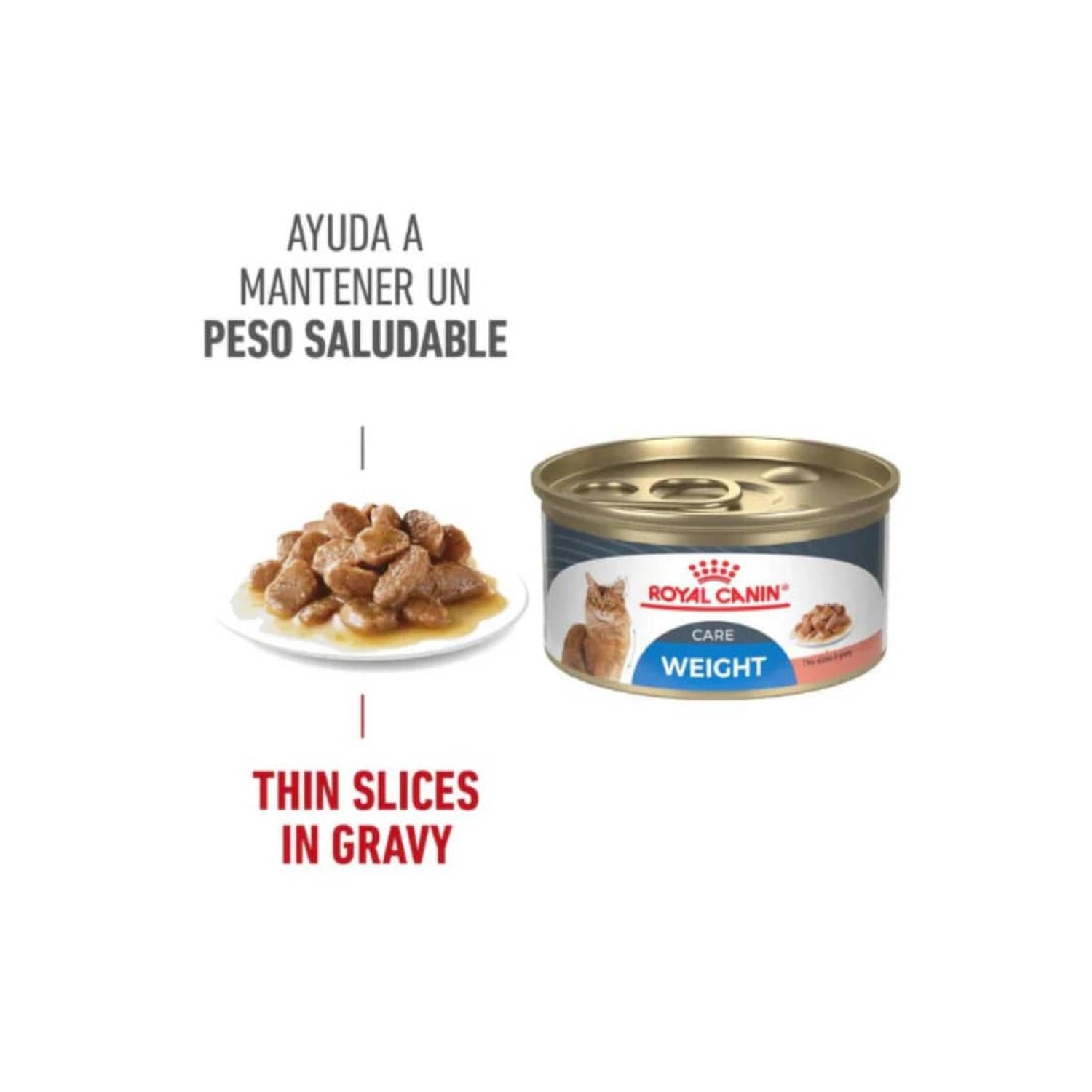 Royal Canin Alimento Gato Weight Care Slices in Gravy 145g | G.Valkyria - imagen 2