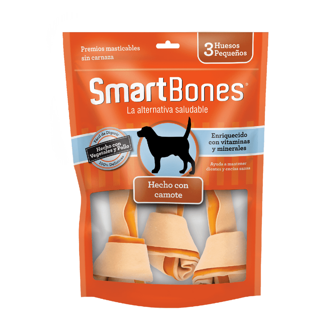 SmartBones premio para perro Hueso Camote Chico 3 Piezas | G.Valkyria - imagen 1