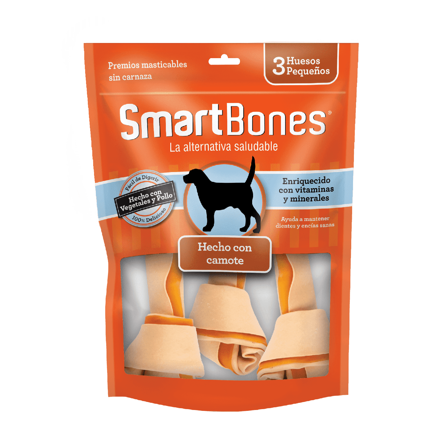 SmartBones premio para perro Hueso Camote Chico 3 Piezas | G.Valkyria - imagen 1