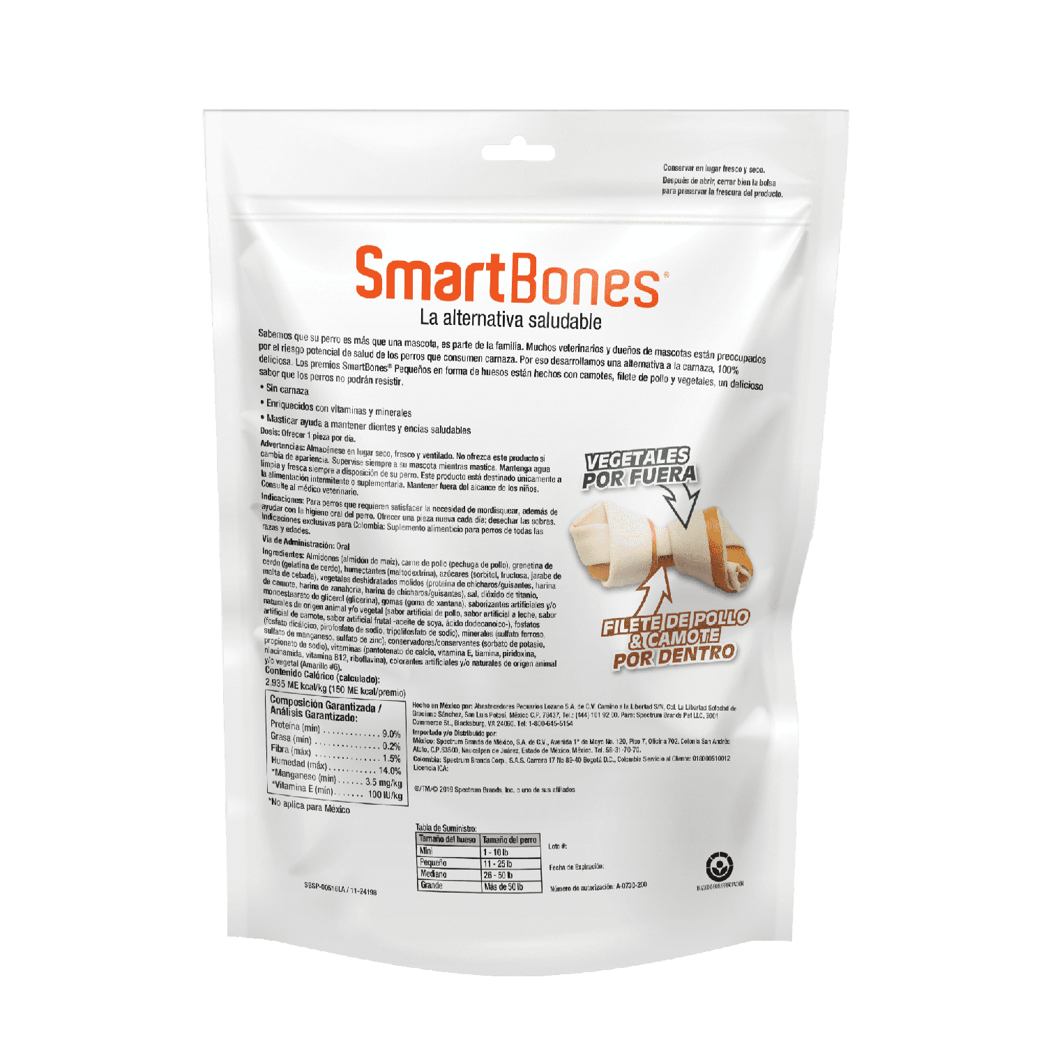 SmartBones premio para perro Hueso Camote Chico 3 Piezas | G.Valkyria - imagen 2