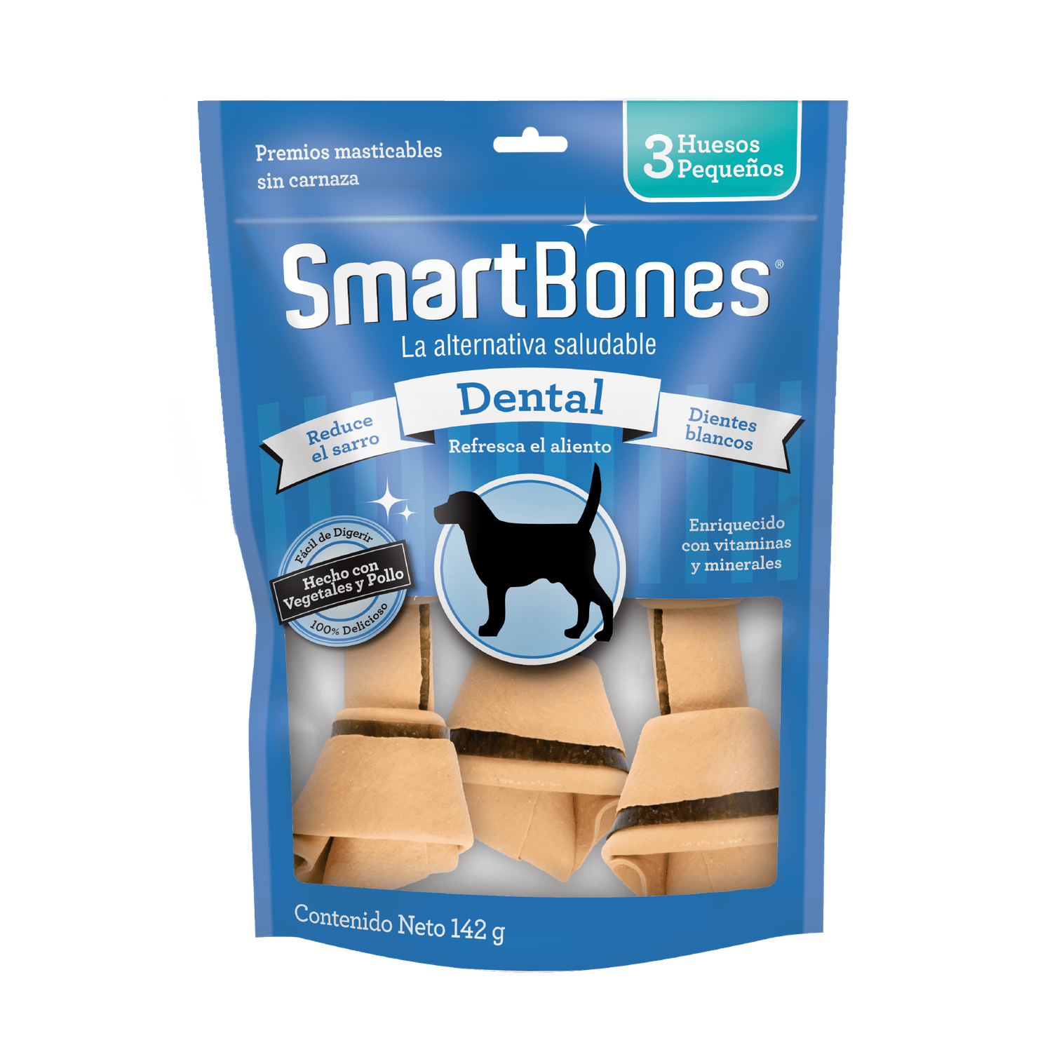 SmartBones premio para perro Hueso Dental Ch 3 pzs | G.Valkyria - imagen 1