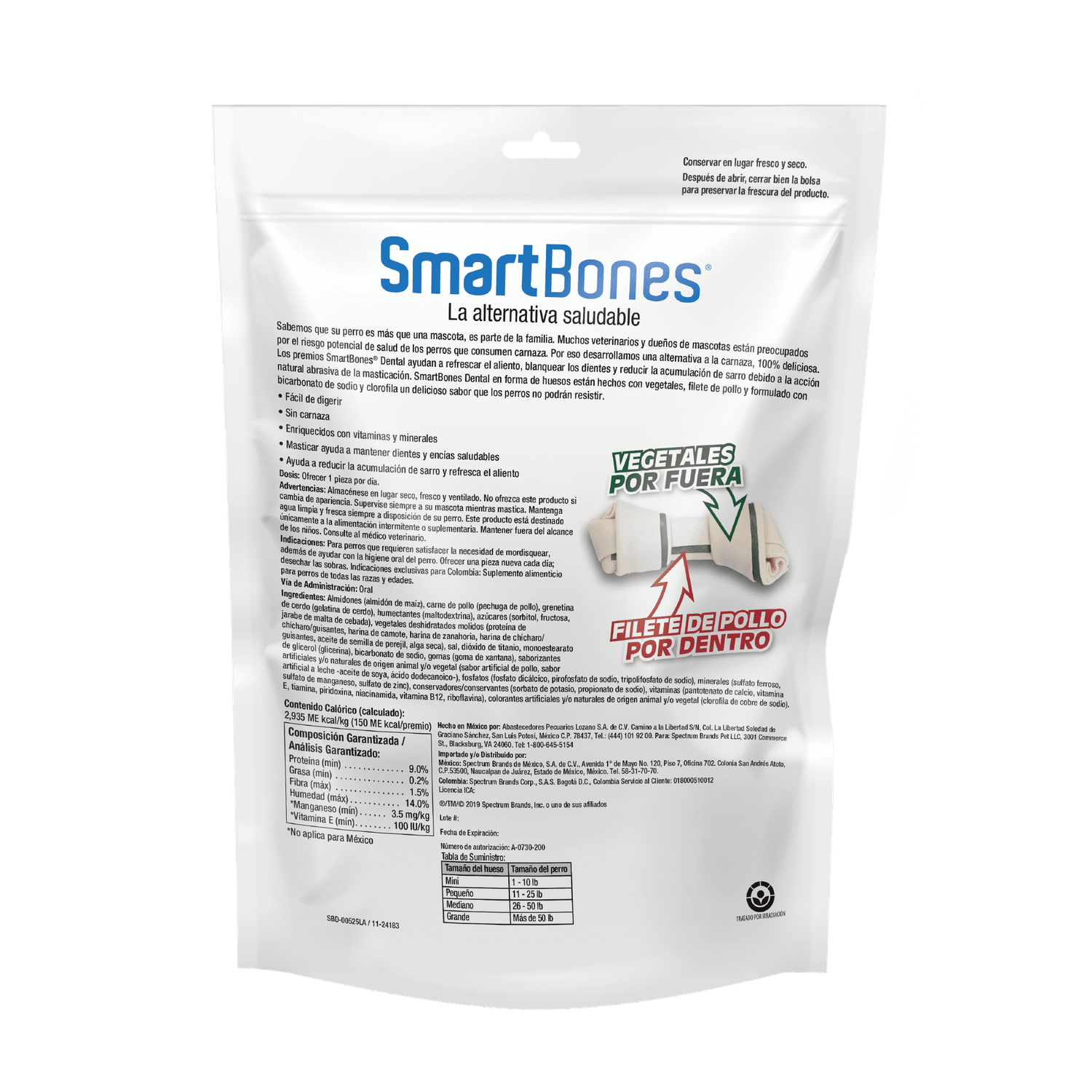 SmartBones premio para perro Hueso Dental Ch 3 pzs | G.Valkyria - imagen 2
