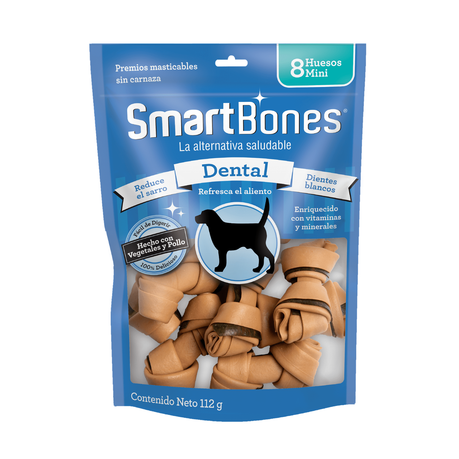 SmartBones premio para perro Hueso Dental Mini 8 pzs | G.Valkyria - imagen 1