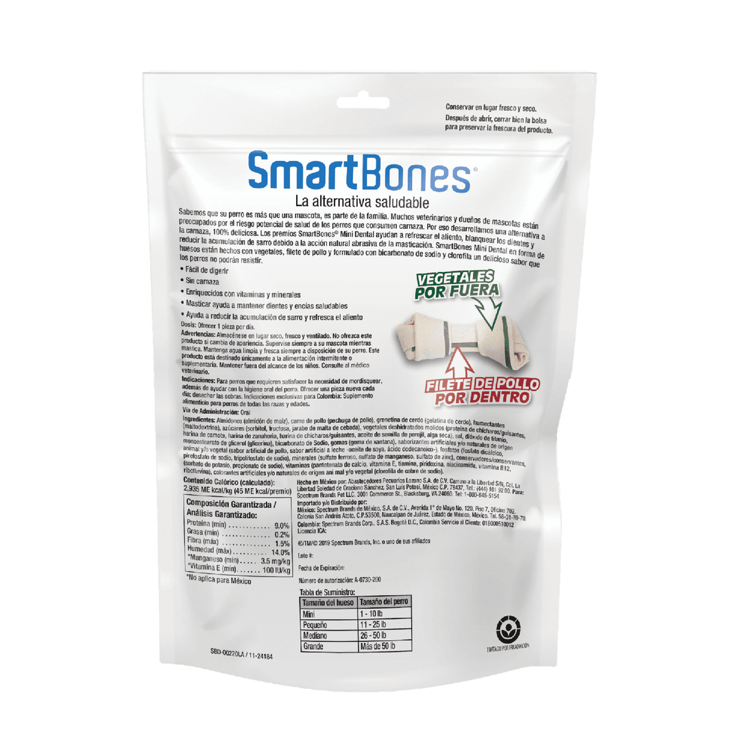 SmartBones premio para perro Hueso Dental Mini 8 pzs | G.Valkyria - imagen 1