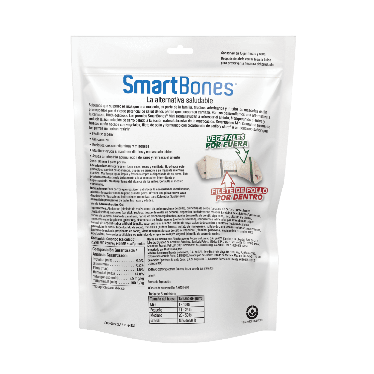 SmartBones premio para perro Hueso Dental Mini 8 pzs | G.Valkyria - imagen 2