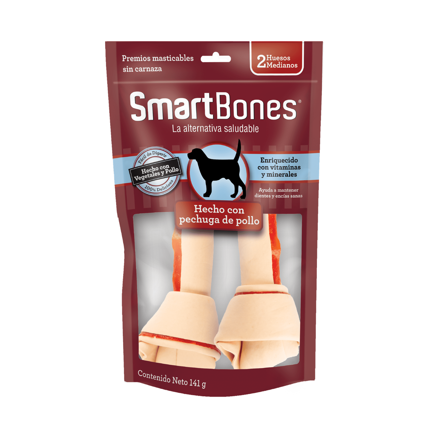 SmartBones premio para perro Hueso Pollo Mediano 2pzs | G.Valkyria - imagen 1