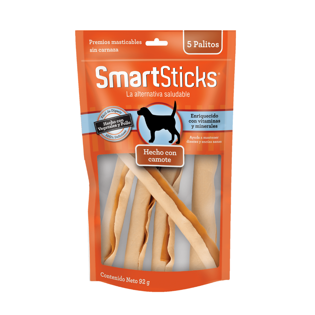 SmartBones premio para perro Stick Camote 5 Palitos | G.Valkyria - imagen 1