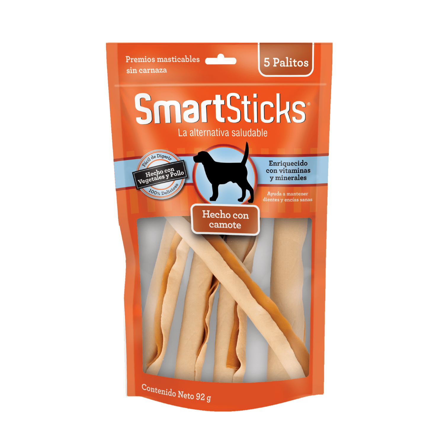 SmartBones premio para perro Stick Camote 5 Palitos | G.Valkyria - imagen 1