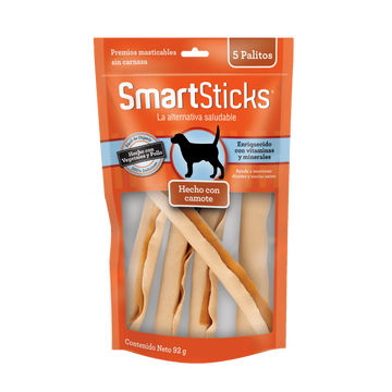 SmartBones premio para perro Stick Camote 5 Palitos | G.Valkyria - imagen 1
