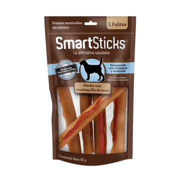 SmartBones premio para perro Sticks Cacahuate 5 Palitos | G.Valkyria - imagen 1