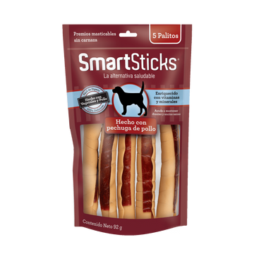 SmartBones premio para perro Sticks Pollo 5 pzs | G.Valkyria - imagen 1