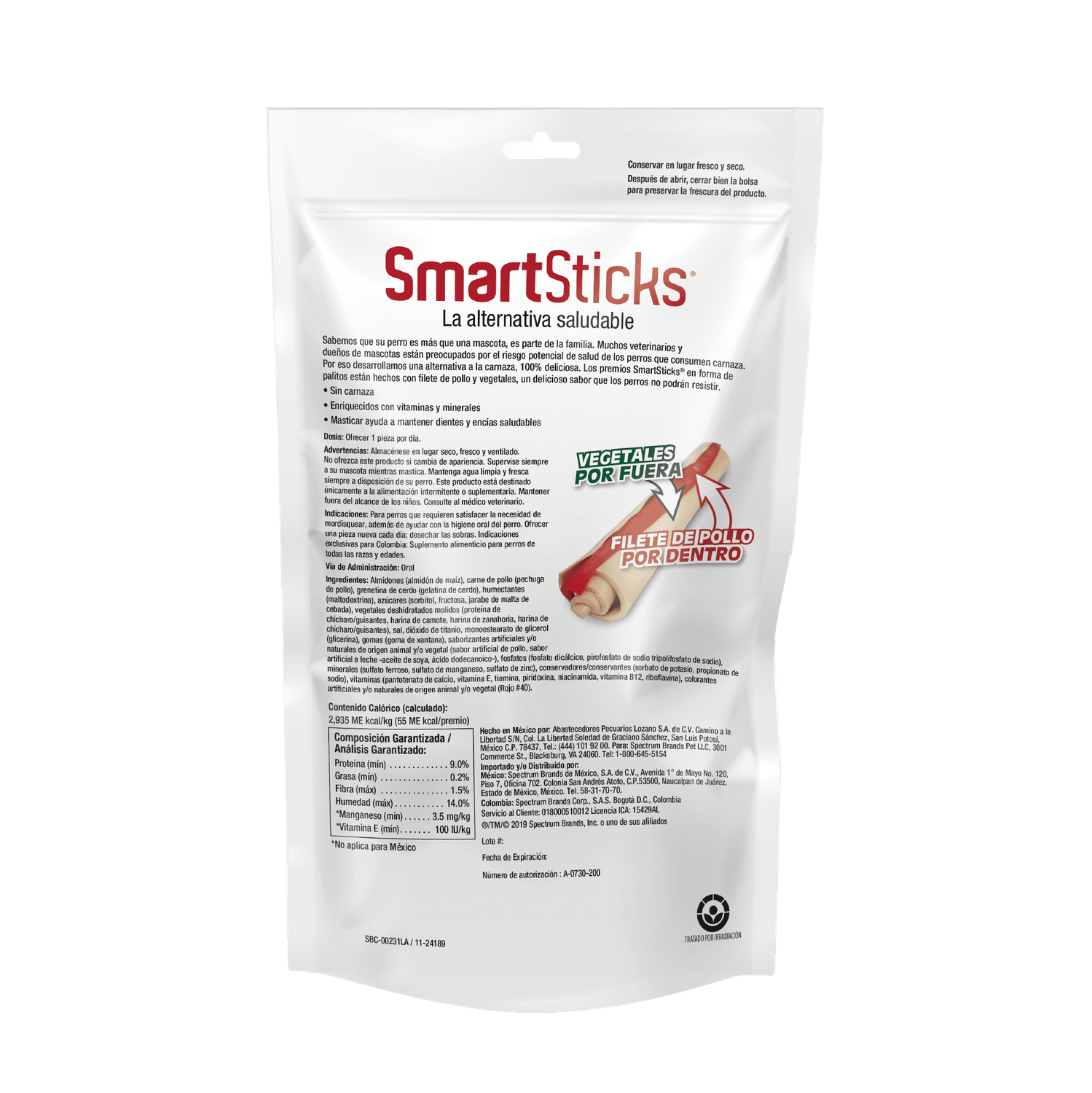 SmartBones premio para perro Sticks Pollo 5 pzs | G.Valkyria - imagen 2