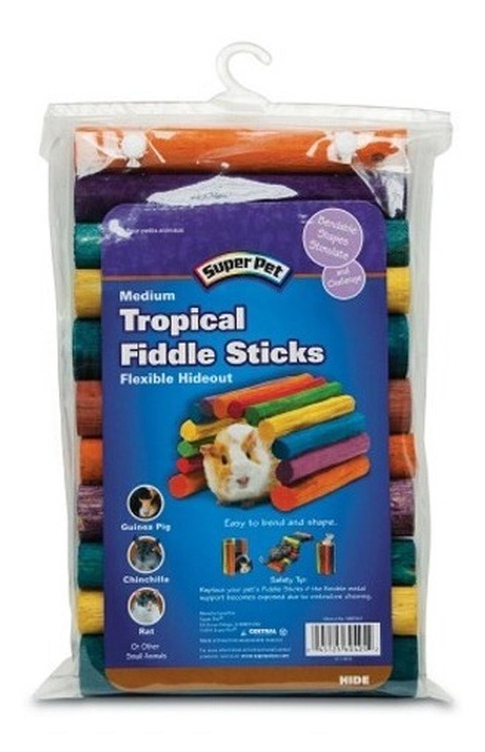 Super Pet juguete Fiddle stick mediano cuyo chinchilla rata | G.Valkyria