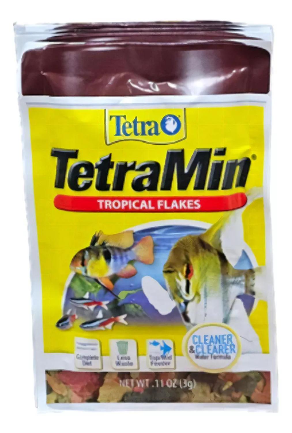 Alimento peces neon angel sobre TETRA 3 grs Tropical Flakes | G.Valkyria
