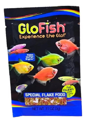 Alimento peces sobre TETRA 3 grs GloFish Flakes monjitas | G.Valkyria
