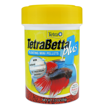 Alimento Tetra Betta Plus pellets flotantes 34g resalta color | G.Valkyria