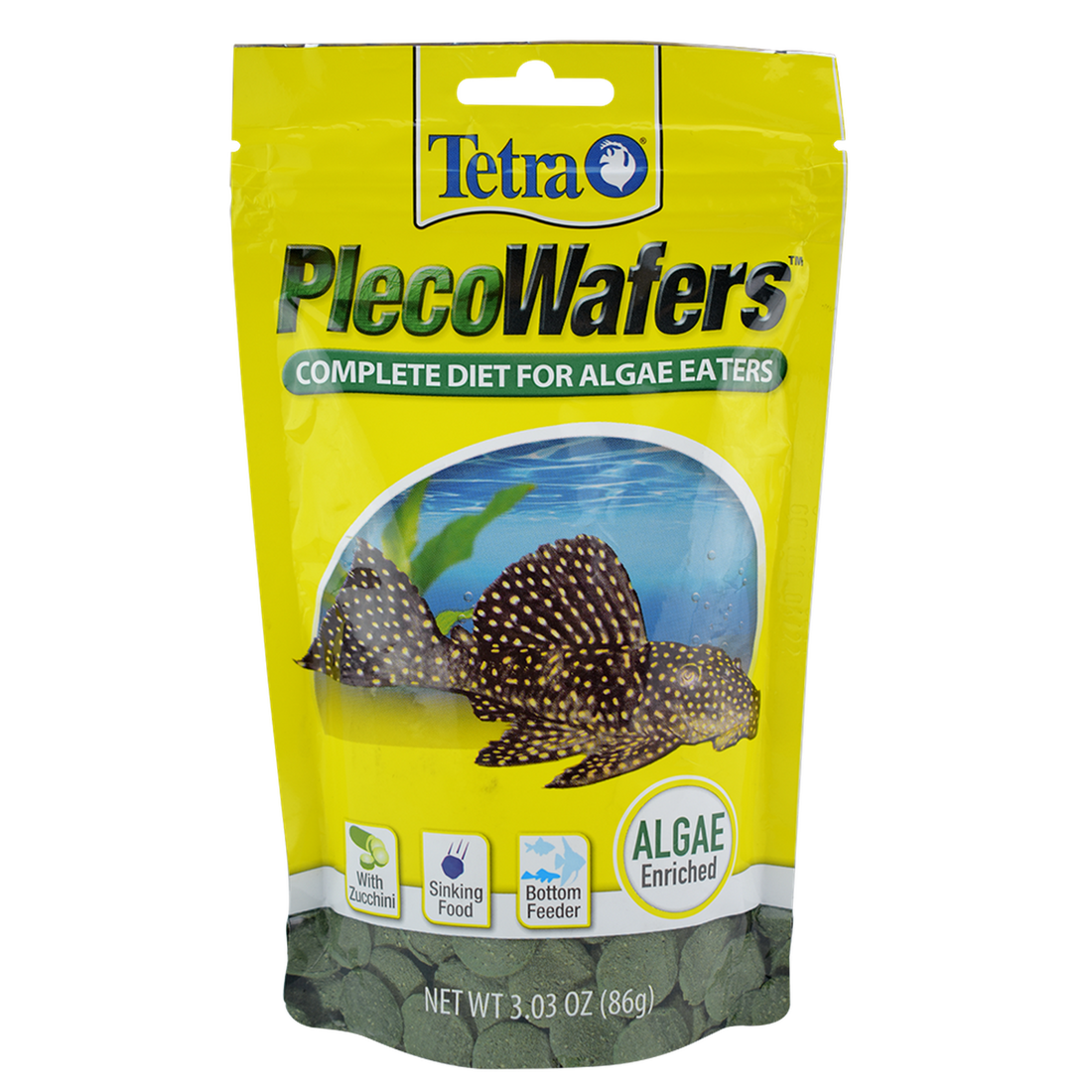 Alimento Tetra TetraPro Pleco Wafers 86g alga peces fondo | G.Valkyria