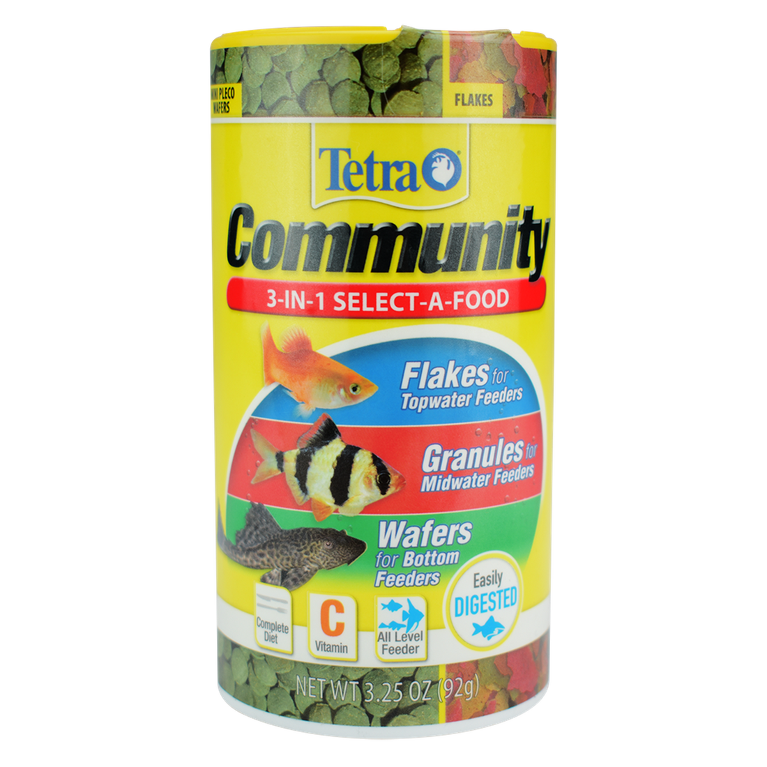 Tetra Community 3en1 SelectAFood 92g flakes granules wafers | G.Valkyria