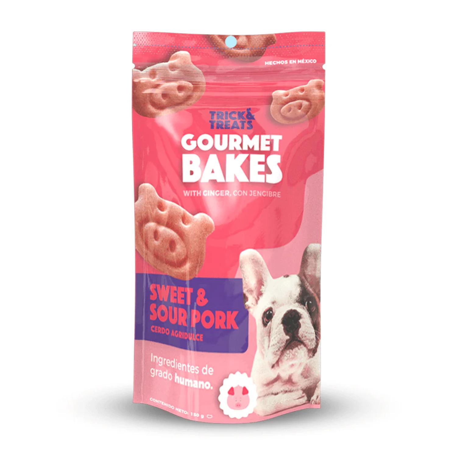 Trick & Treats Gourmet Bakes premio perro Cerdo Agridulce 150g | G.Valkyria - imagen 1