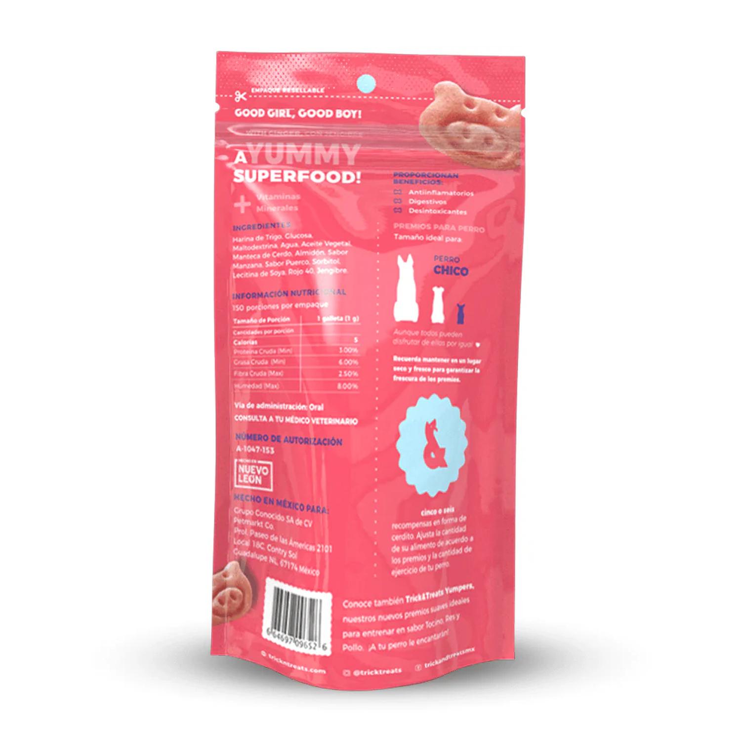 Trick & Treats Gourmet Bakes premio perro Cerdo Agridulce 150g | G.Valkyria - imagen 2