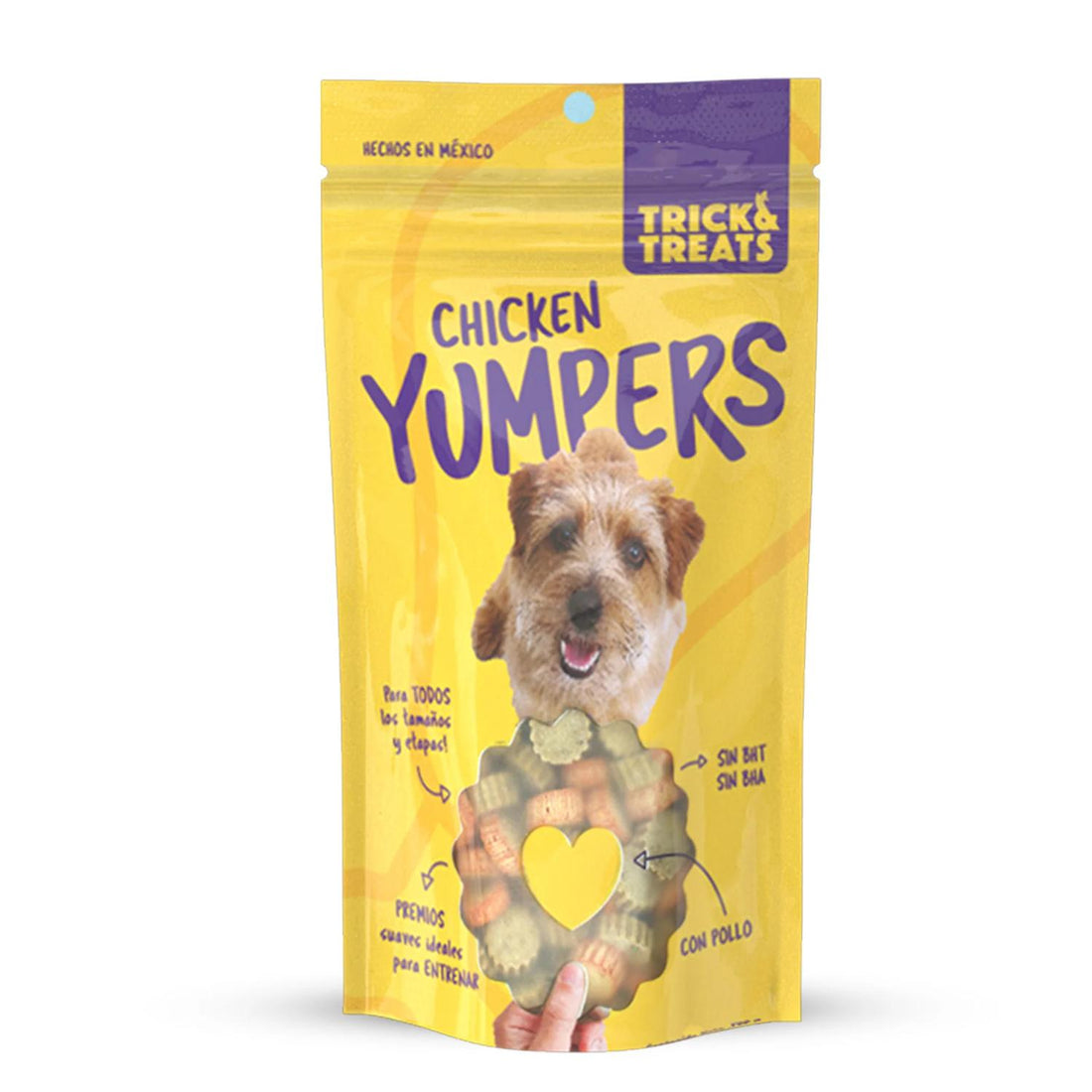 Trick & Treats Yumpers premio para perro sabor pollo 100 grs | G.Valkyria - imagen 1