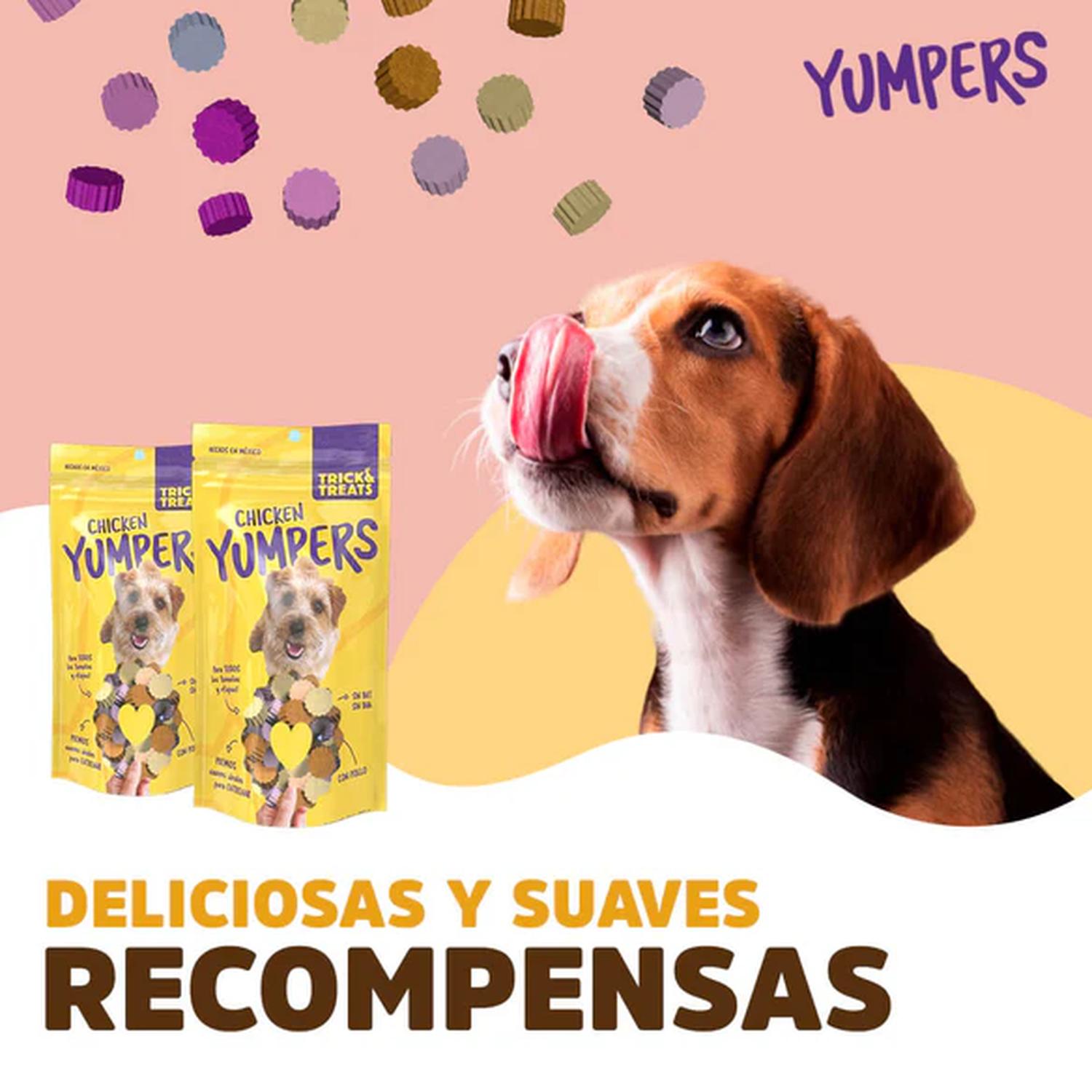 Trick & Treats Yumpers premio para perro sabor pollo 100 grs | G.Valkyria - imagen 3