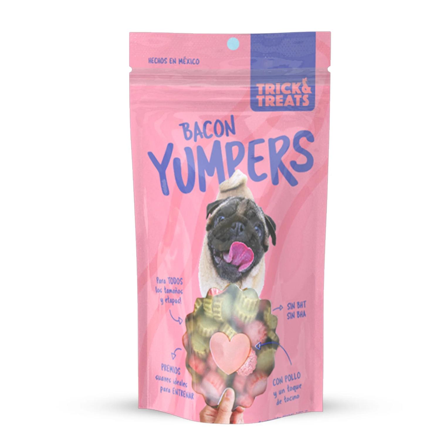 Trick & Treats Yumpers premio para perro sabor tocino 100 grs | G.Valkyria - imagen 1