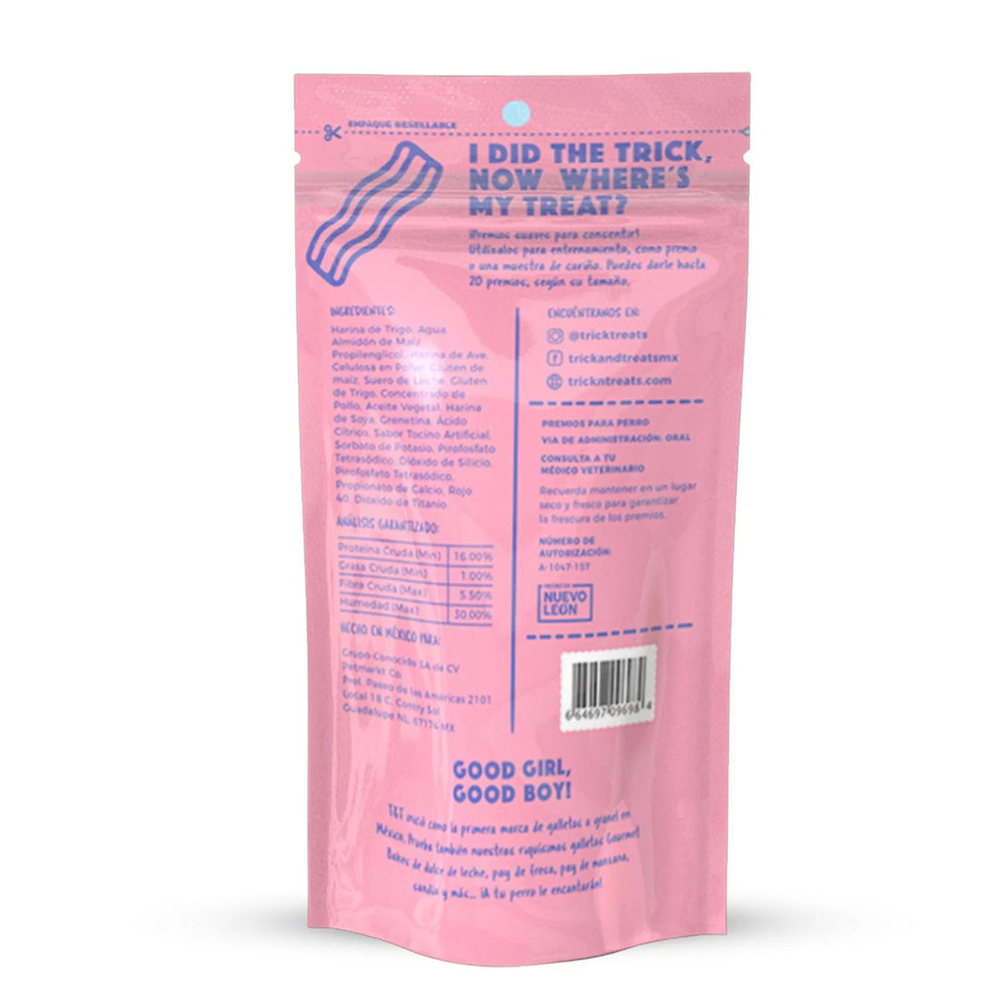 Trick & Treats Yumpers premio para perro sabor tocino 100 grs | G.Valkyria - imagen 1