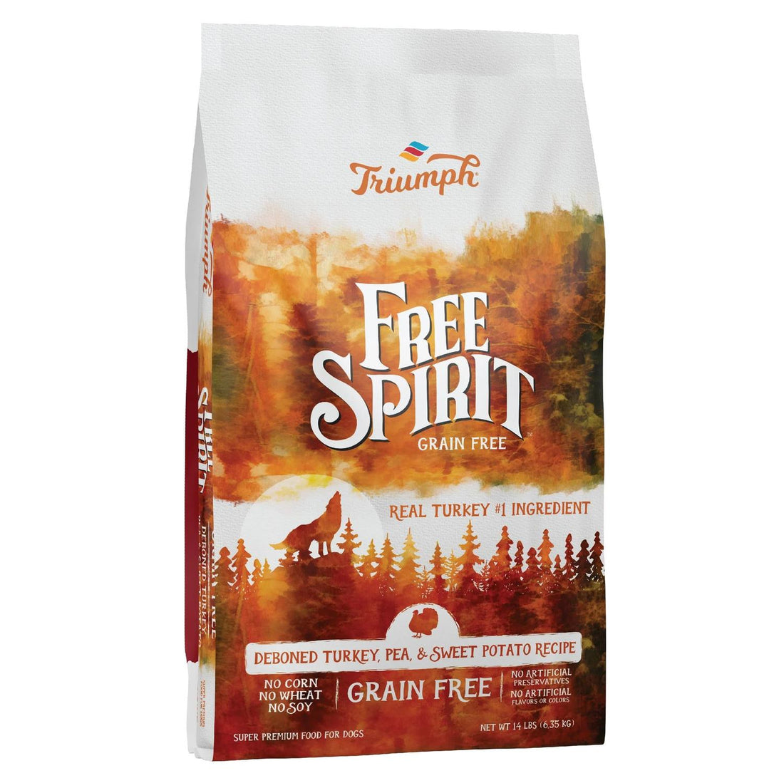 Triumph Free Spirit alimento Perro Adulto Pavo Camote 6.35kg | G.Valkyria - imagen 1
