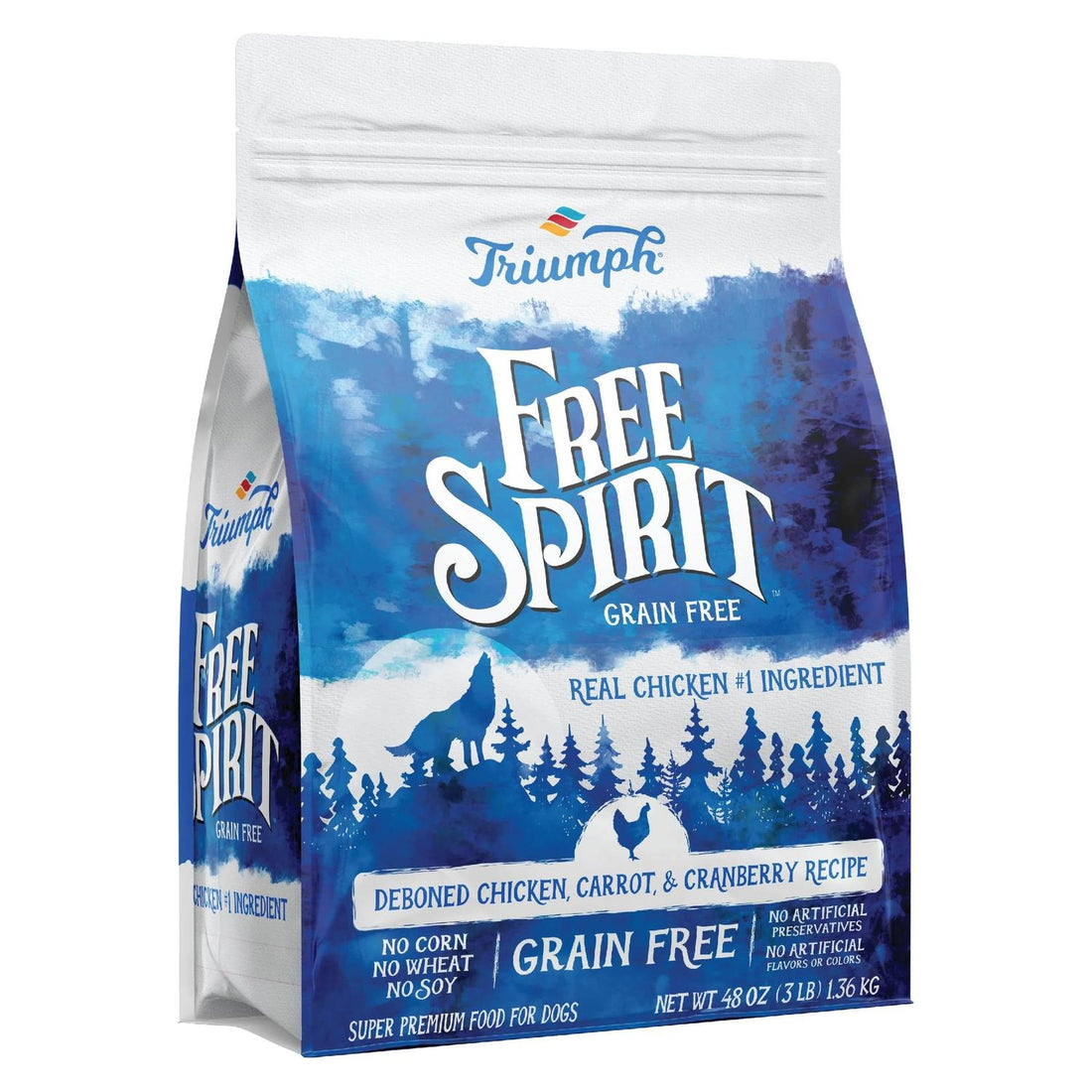 Triumph Free Spirit alimento Perro Adulto Pollo 1.36kg | G.Valkyria - imagen 1