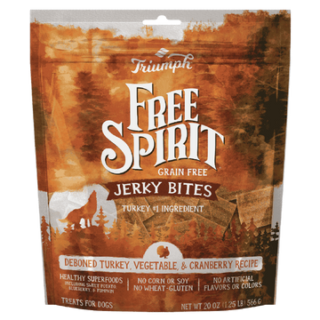 Triumph Free Spirit Jerk Bites Premios Perro Pavo 566g | G.Valkyria - imagen 1