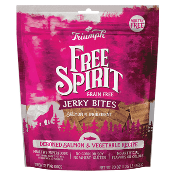 Triumph Free Spirit Jerk Bites Premios Perro Salmón 566g | G.Valkyria - imagen 1