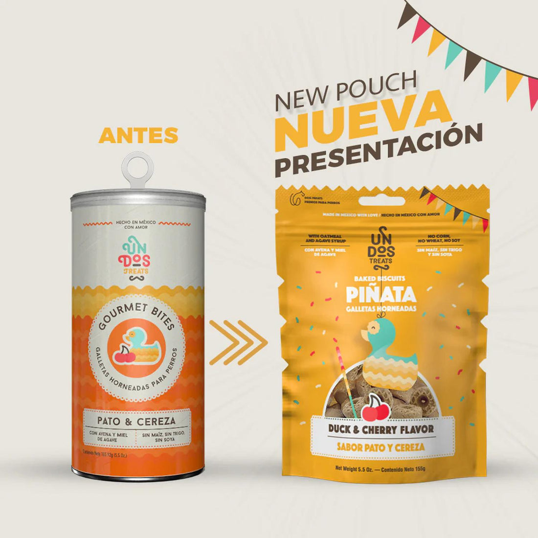 Un dos Treats Biscuits Galleta para perro pato-cereza 156gr | G.Valkyria - imagen 1