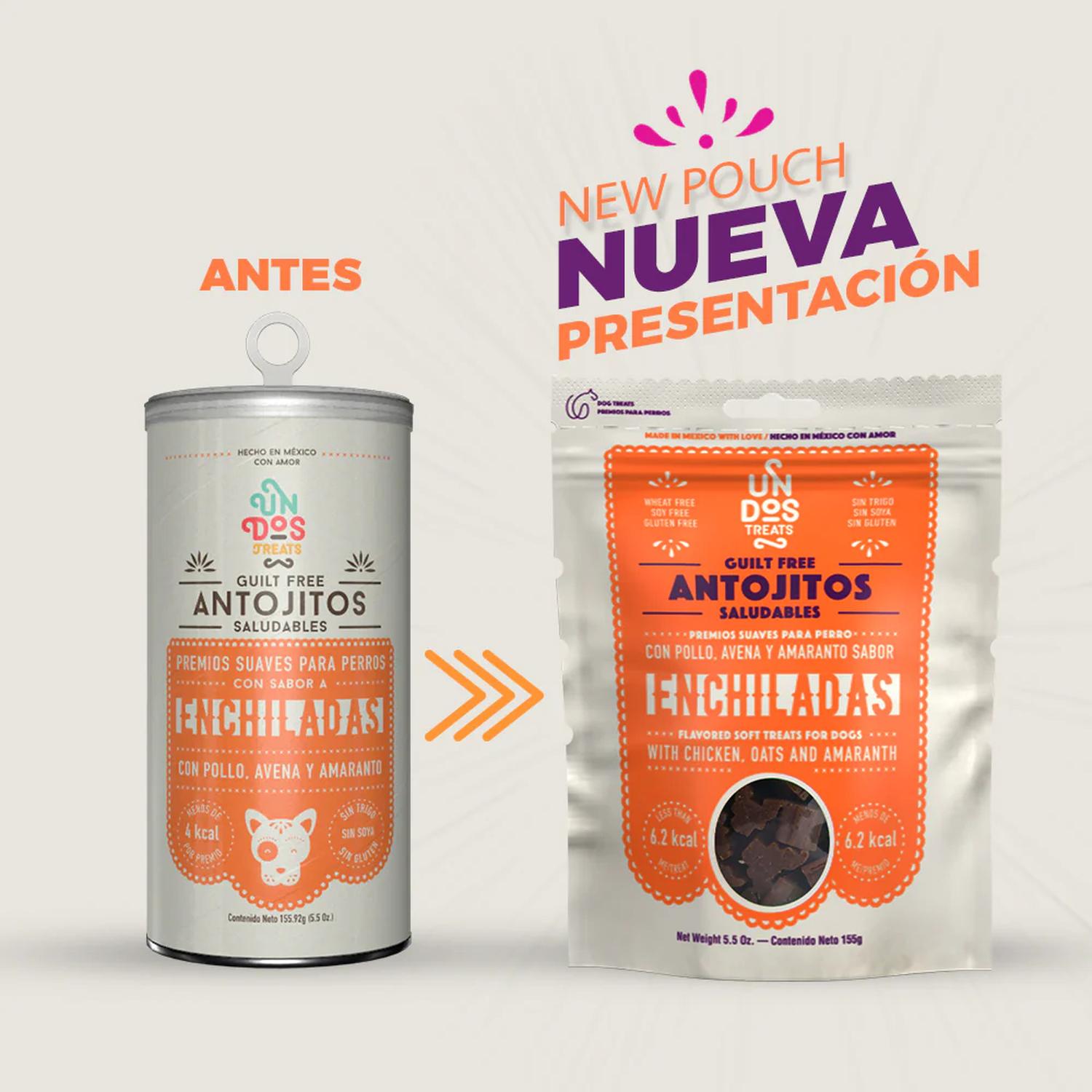 Un Dos Treats Guilt Free premio para perro Enchiladas 156gr | G.Valkyria - imagen 2