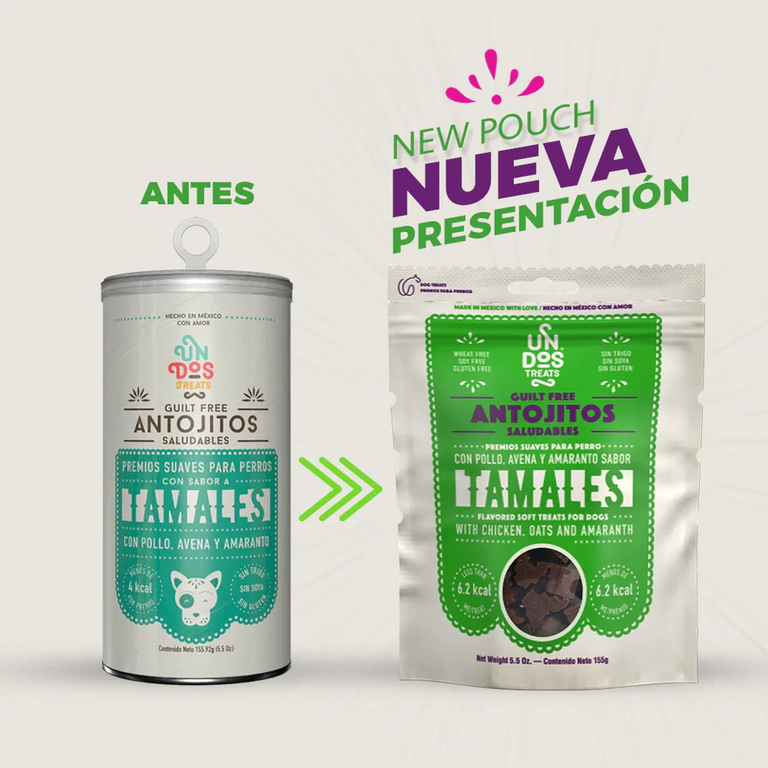 Un Dos Treats Guilt Free premio para perro tamales 156gr | G.Valkyria - imagen 2