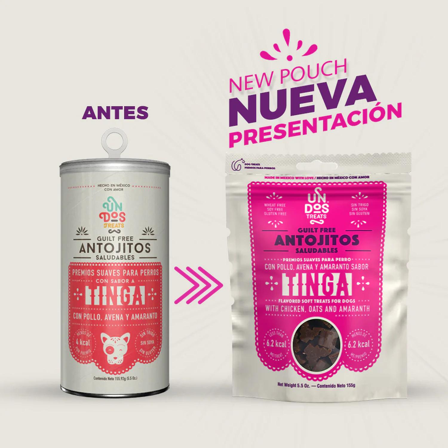 Un Dos Treats Guilt Free premio para perro tinga 156gr | G.Valkyria - imagen 2