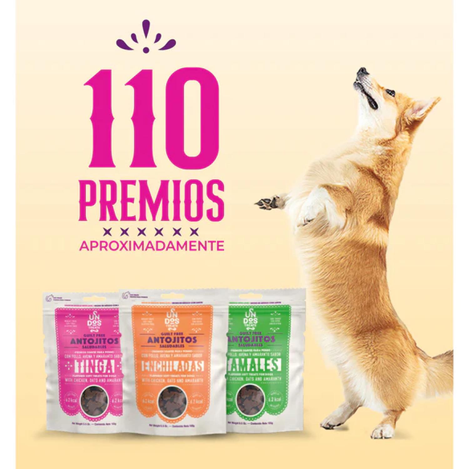 Un Dos Treats Guilt Free premio para perro tinga 156gr | G.Valkyria - imagen 8
