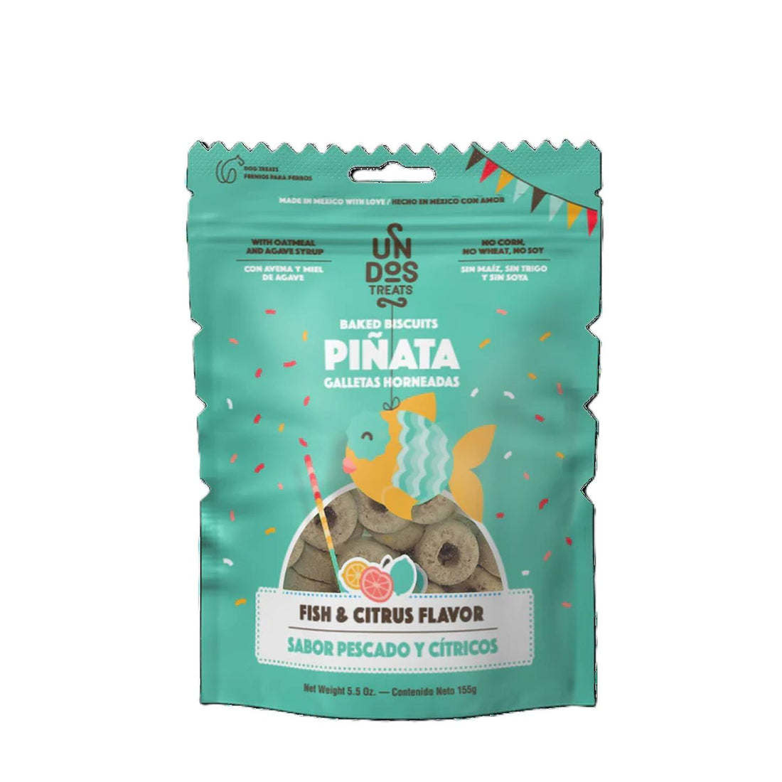 Un dos Treats Piñata galleta para perro sabor pescado | G.Valkyria - imagen 1